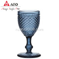 Ato Solid Color Blue Wine Glass